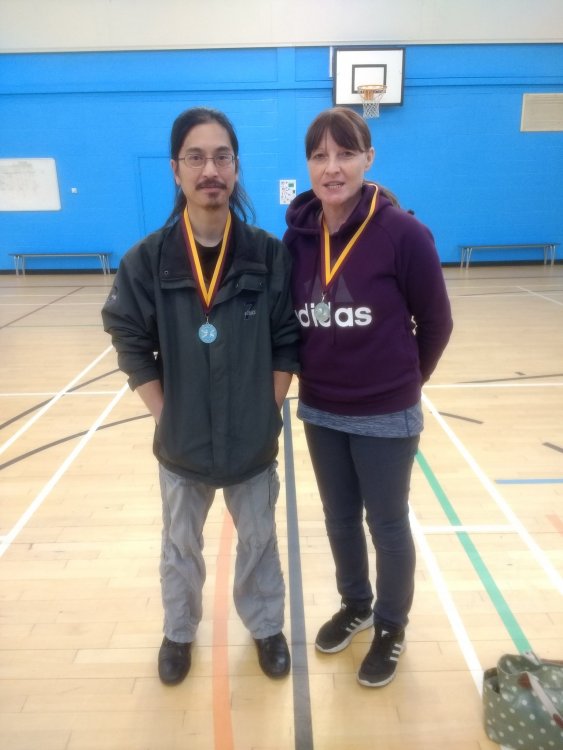 City of Norwich Archers Portsmouth 2018. Louise and Mel.