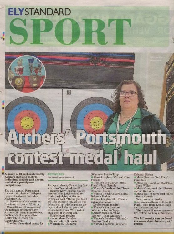 Ely Archers Portsmouth - Katy Lipscomb Judge