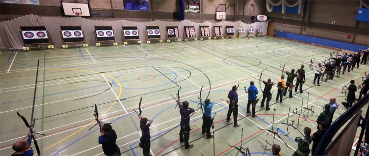Shooting Line Panorama of County Champs Shoot Feb 2019