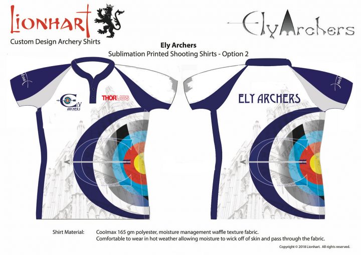Ely Archers and Thorlabs Junior Shirts